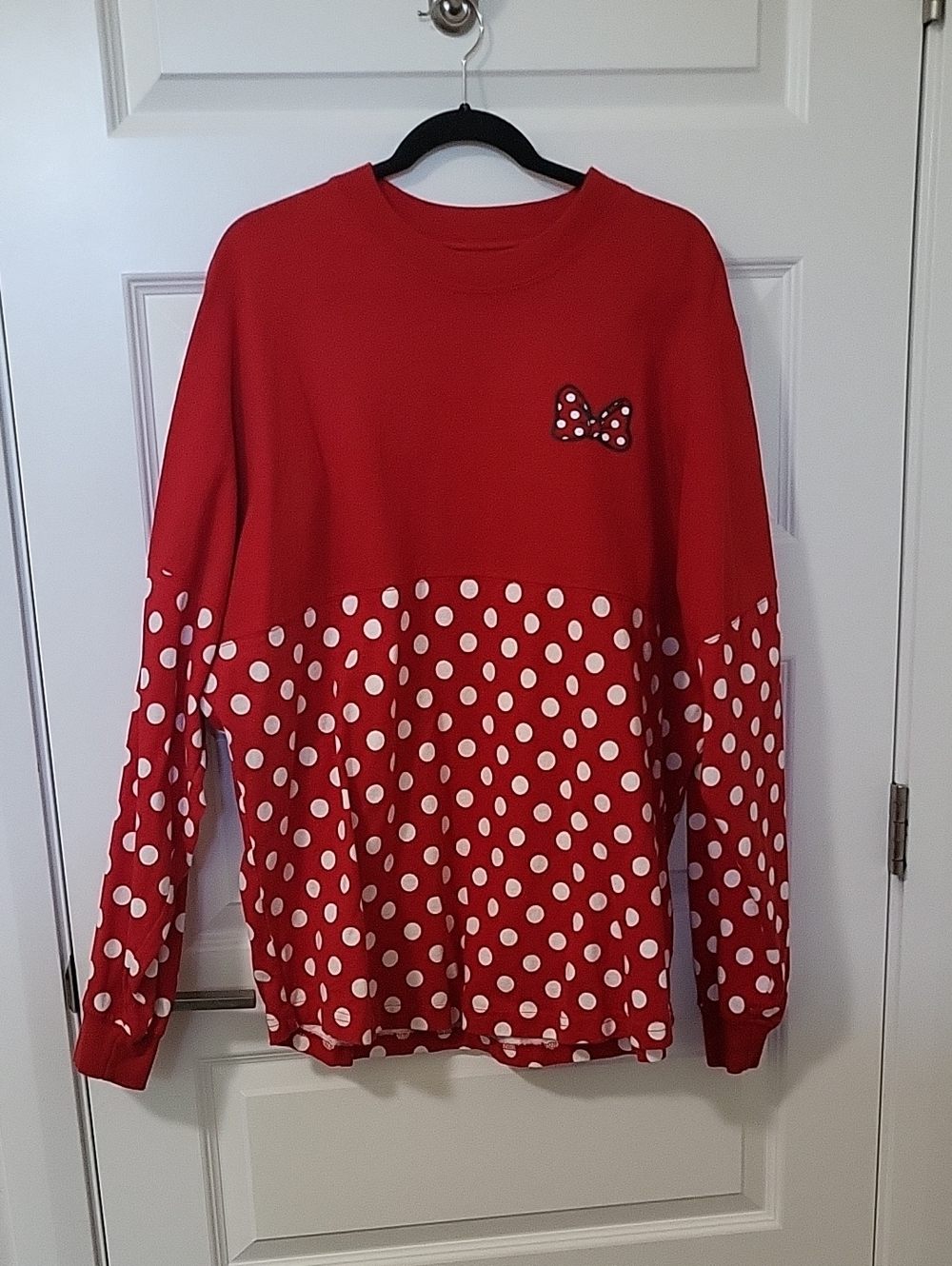 Disneyland Minnie Mouse Polka Dot Spirit Jersey Size XL